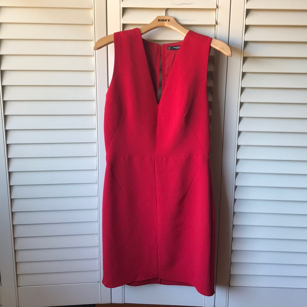 Sexy Sleek Red Party Dress ❤️ Mango Brand